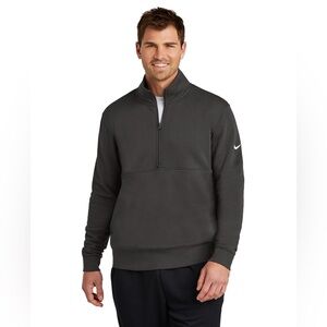 NWT Nike Club Fleece Sleeve Swoosh 1/2-Zip